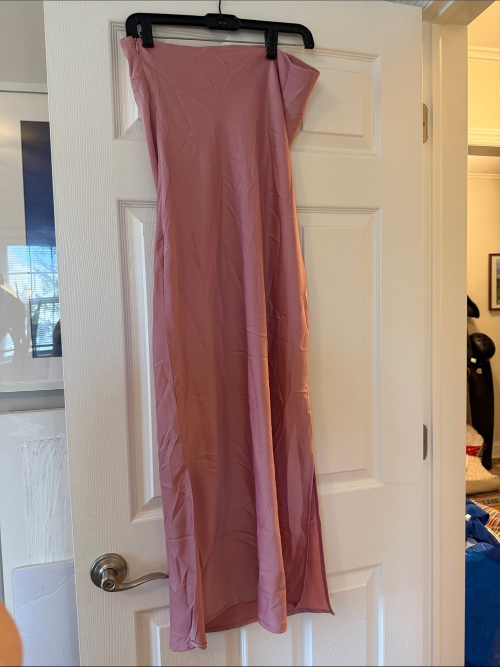 Women's Mauve Slip Dress - Elegant Minimalist Style